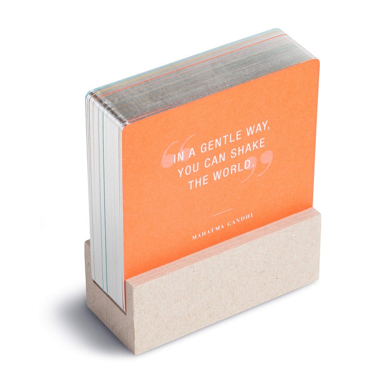 Compendium Weekly Reflections Card Set â€” 52 Inspiring Quotes, One Card for Each Week of the Year, Includes Desktop Display Stand - Image 1